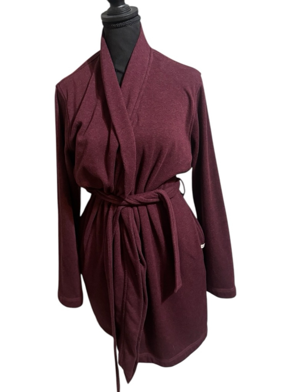UGG fleece burgundy robe size M